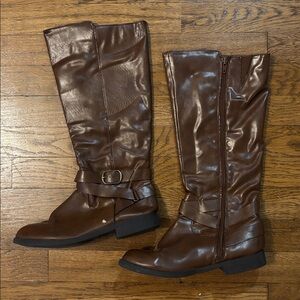Madixe Women’s Brown Riding Boots, Size 7.5M, Good Condition!